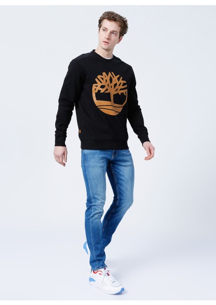 O Yaka Siyah Erkek Sweatshırt TB0A2BJ8P561 Core Logo Crew Bb fiyatları