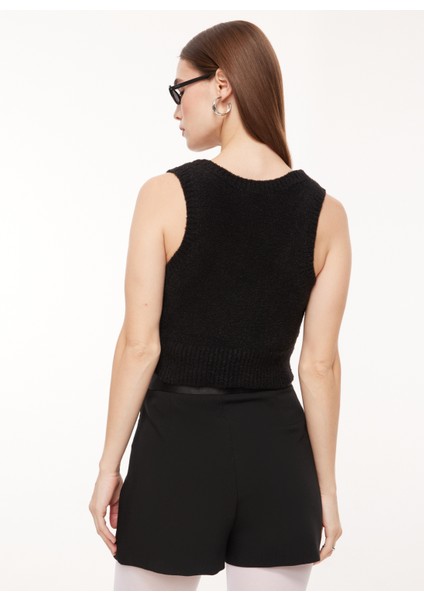 Jeans U Yaka Düz Siyah Kadın Atlet A0880 indirimleri