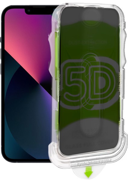 Apple iPhone 13 Ekran Koruyucu Privacy Hayalet Tam Kaplayan Temperli Cam