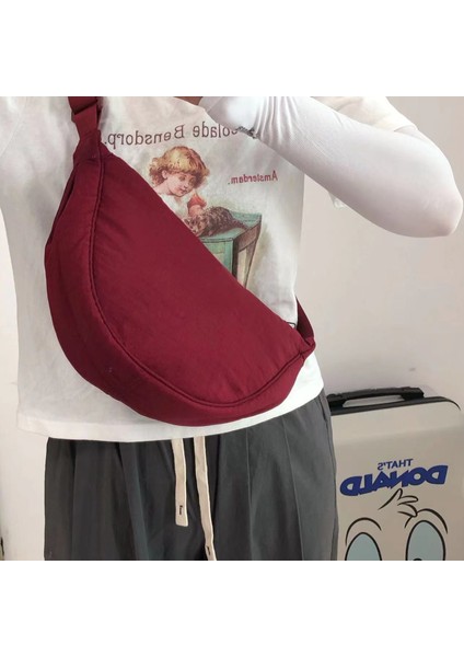 Tek Omuzlu Çapraz Gövdeli Naylon ve Ipek Pamuklu Düz Renkli Bez Çanta (Yurt Dışından) fiyatları
