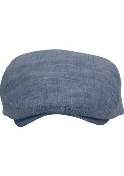 Açık Mavi Kasket Pamuklu London Flat Cap Şapka