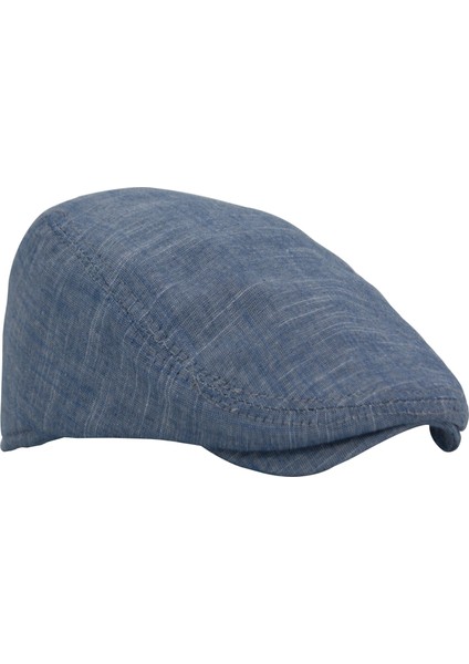 Açık Mavi Kasket Pamuklu London Flat Cap Şapka fiyatları