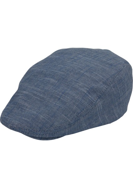 Açık Mavi Kasket Pamuklu London Flat Cap Şapka fırsatları