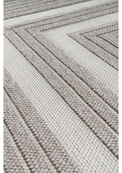 Olivia Bej %100 Polyester Bukleli Dokuma Makine Halısı Oturma Odası Salon Mutfak Halısı 120 x 170 modelleri