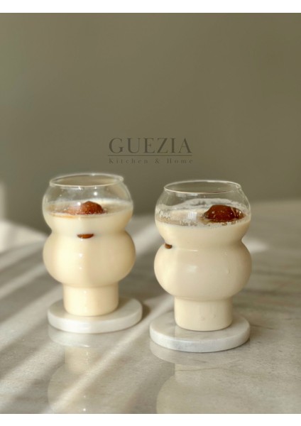 Külah Stil Bardak | Isıya Dayanıklı Borosilikat Cam | 500 ml | 2 Adet