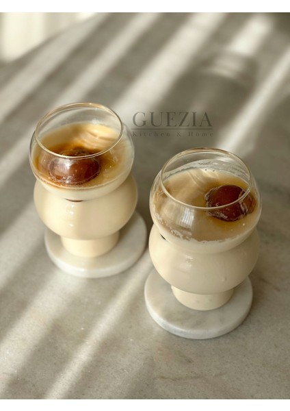 Külah Stil Bardak | Isıya Dayanıklı Borosilikat Cam | 500 ml | 2 Adet