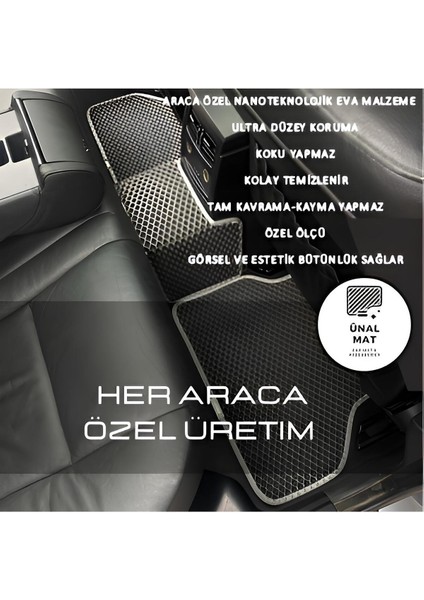 Ünal Matt Seat Leon 2006-2012 Uyumlu Akıllı Paspas Araca Özel Oto Paspas Araba Paspas