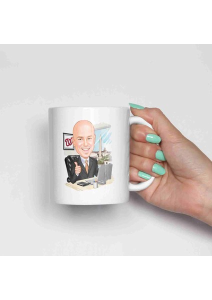 Iş Adamlarına Özel Karikatürlü Kupa Bardak