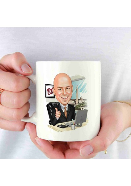 Iş Adamlarına Özel Karikatürlü Kupa Bardak