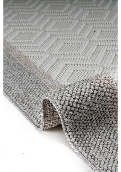 Olivia Krem Gri %100 Polyester Bukleli Dokuma Makine Halısı Oturma Odası Salon Mutfak Halısı 120 x 170 fırsatları