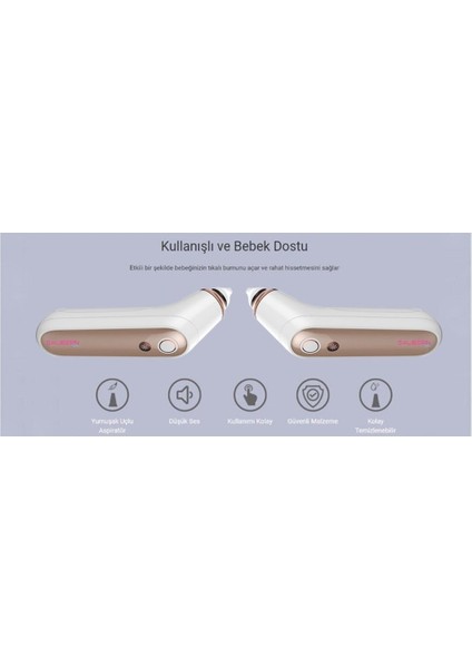 Saubern NA6153 Nasal Elektronik Burun Aspiratörü - Şarjlı Vakum Makinesi fırsatları