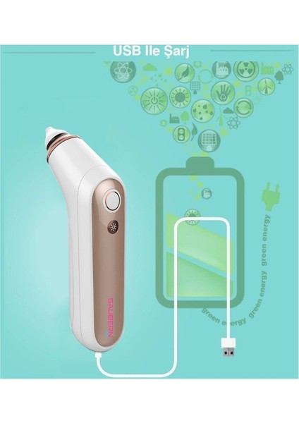 Saubern NA6153 Nasal Elektronik Burun Aspiratörü - Şarjlı Vakum Makinesi indirimleri