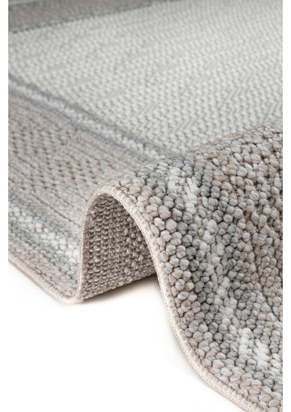 Olivia Bej Krem %100 Polyester Bukleli Dokuma Makine Halısı Oturma Odası Salon Mutfak Halısı 80 x 300 fırsatları