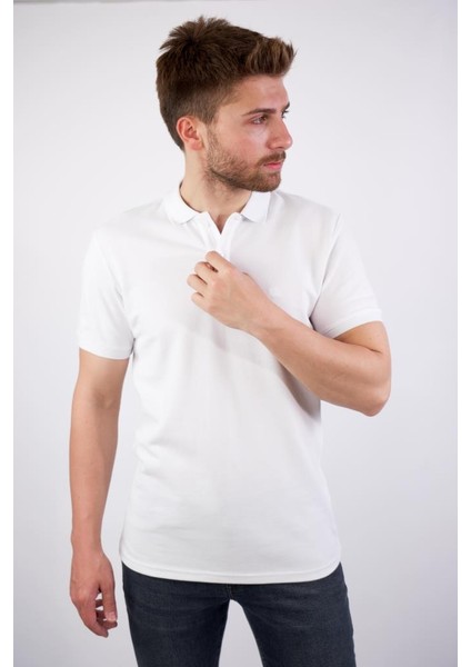 Erkek Regular Fit Rahat Kesim Pamuk Polo Yaka Tişört - HLTHE012001 fırsatları