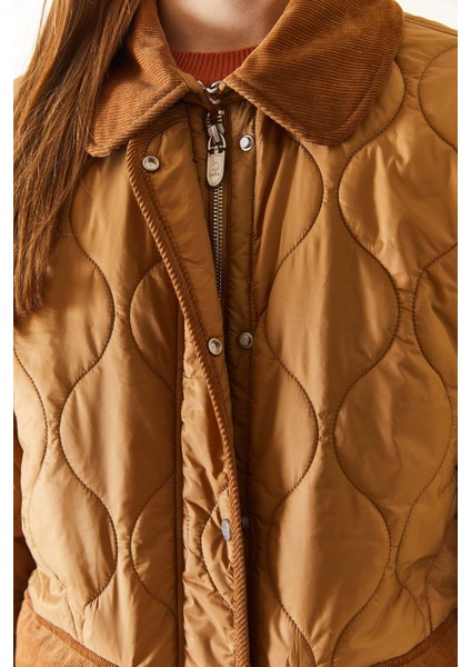 Oversize Kapitone Midi Kadın Kaban - Günlük Stil fırsatları