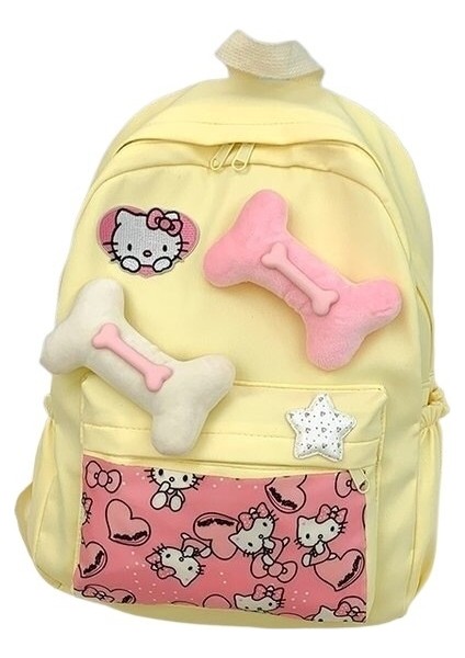Sevimli Kiity Kedi Öğrenci Sırt Çantası (Yurt Dışından)