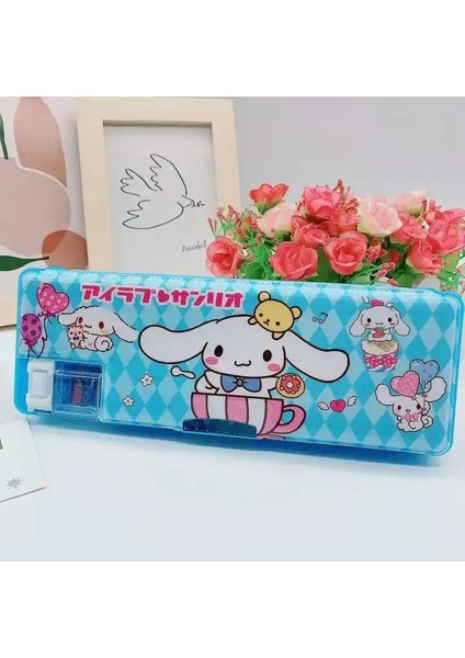 Karikatür Kalemtıraşlı Çocuklar Için Kalem Kutusu (Beyaz) (Yurt Dışından)