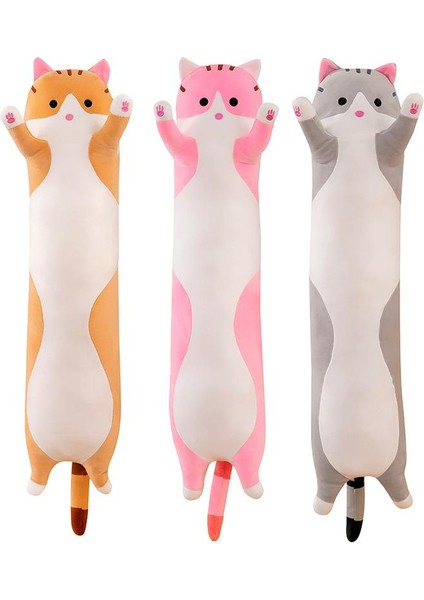 Kedi Peluş Oyuncaklar Dekoratif Oyuncak Uzun Kedi Yastık Peluş Oyuncaklar (Pembe) (Yurt Dışından) fiyatları