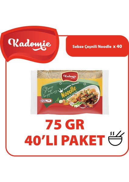 40'lı Sebze Çeşnili Noodle