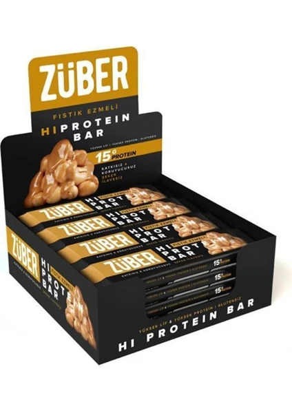 Fıstık Ezmeli Yüksek Protein Bar 12 x 45 gr