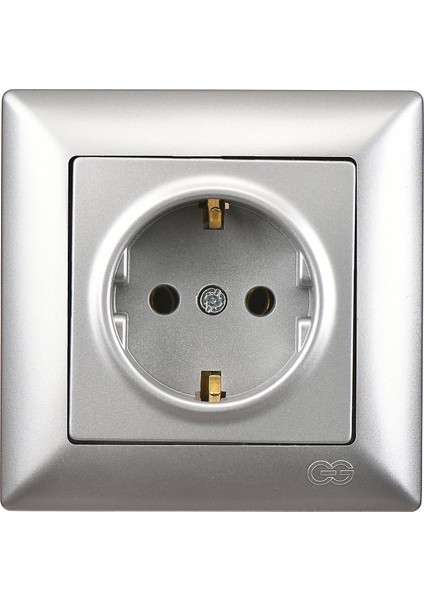 Visage Gümüş Topraklı Priz