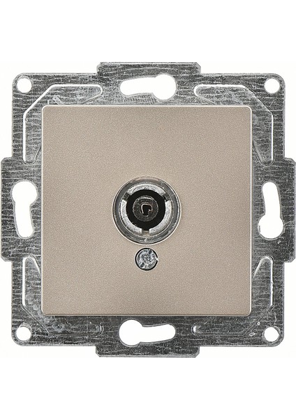 Eqona Metalik Bej TV Prizi (Geçişli-Sonlu) Mekanizma