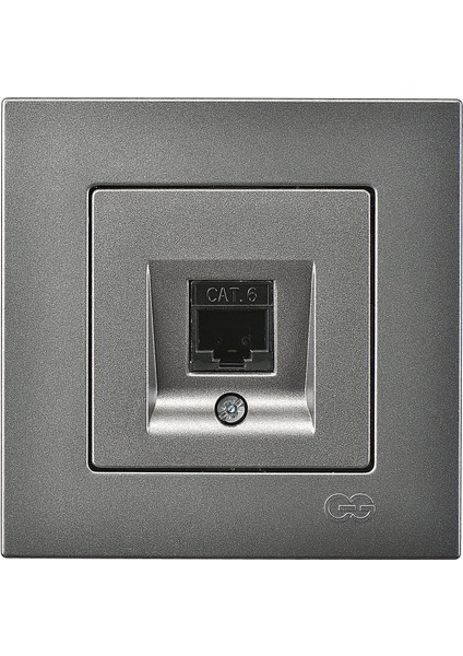 Eqona Füme Tekli Data Prizi (RJ45 Cat6)