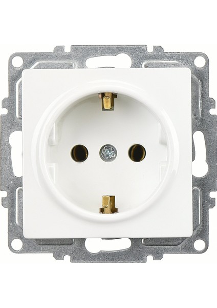 Visage Beyaz Topraklı Priz Mekanizma