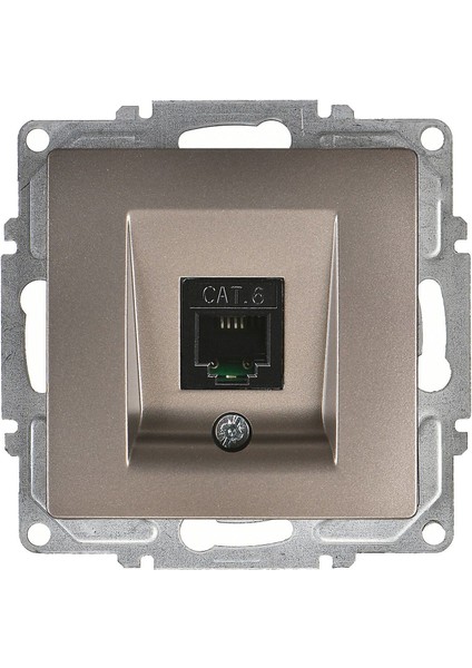 Visage Mocha Tekli Data Prizi (RJ45 Cat6) Mekanizma