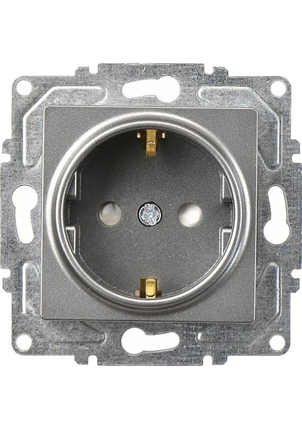 Eqona Füme Çocuk Korumalı Topraklı Priz Mekanizma