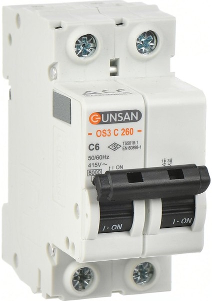 Valta Otomatik Sigorta 2 Kutup 6kA C Tipi 50A