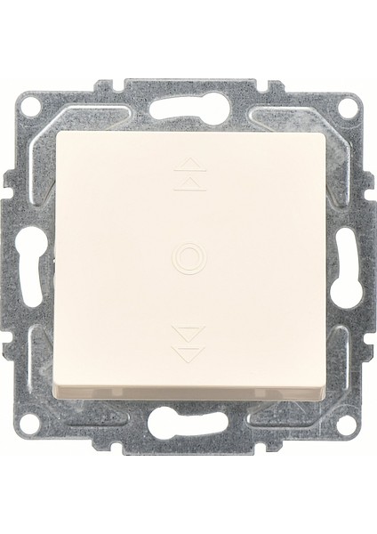 Eqona Krem Jaluzi Kumanda Anahtarı (Tek Düğmeli) Mekanizma