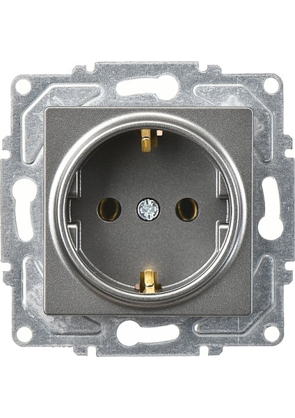 Günsan Eqona Füme Topraklı Priz Mekanizma