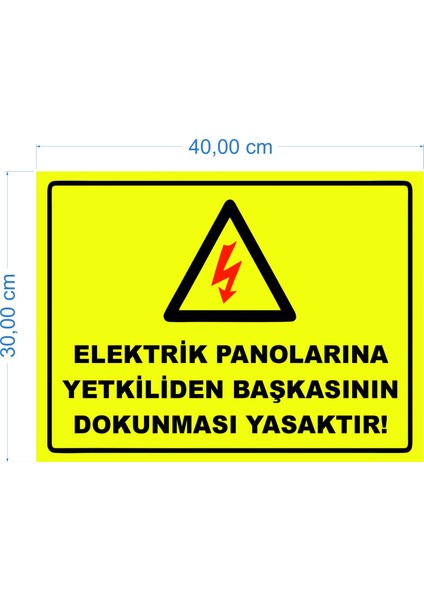 Elektrik Panolarına Yetkiliden Baskası Dokunmasın Uyarı ve Ikaz