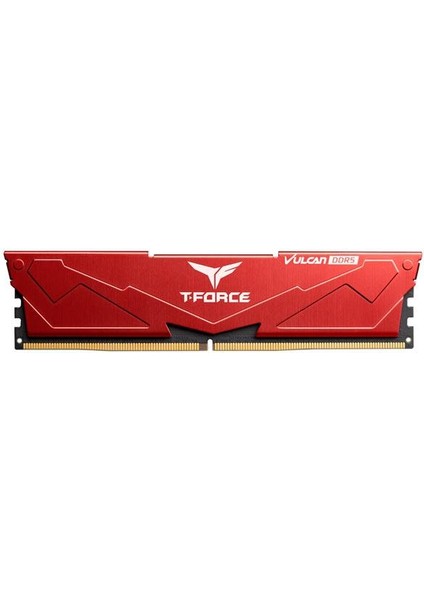 T-Force Vulcan Red 32GB(2X16GB) 5600MHZ Ddr5 Gaming Ram CL32 (FLRD532G5600HC32DC01)