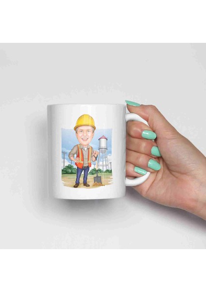 Işçilere Özel Karikatürlü Kupa Bardak