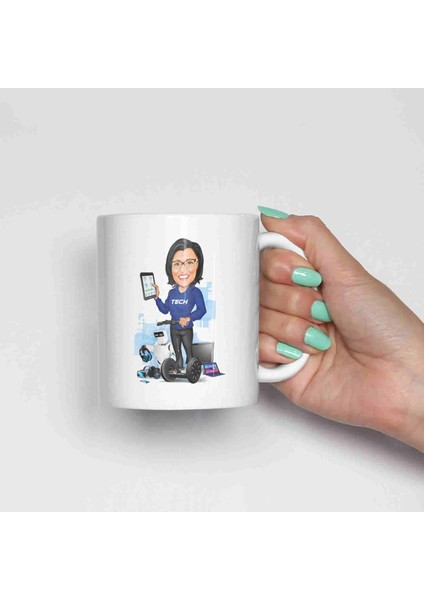 Kadınlara Özel Karikatürlü Kupa Bardak