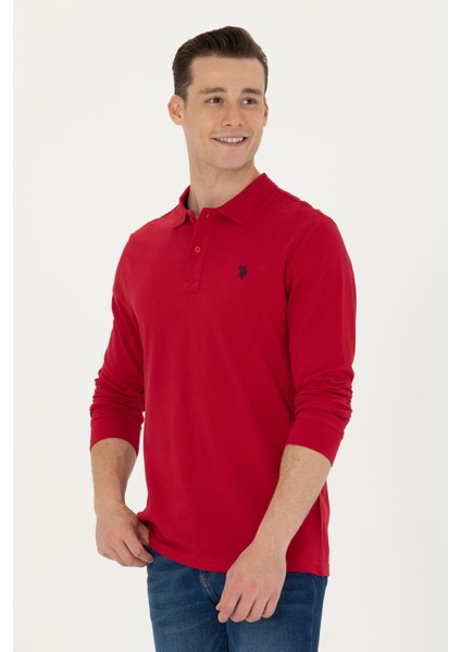 Polo Yaka Kırmızı Erkek Sweatshirt 1639108 fiyatları