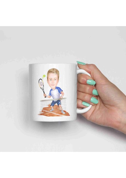 Tenis Oynayan Çocuk Karikatür Kupa Bardak fiyatları