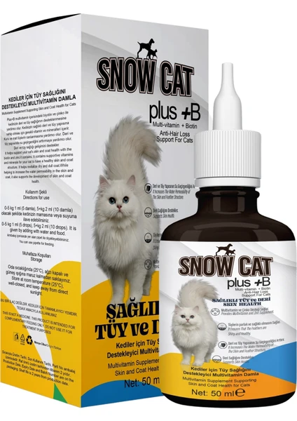 Snow Cat Tüy ve Deri Bakımı Multivitamin-Biotin 50 ml