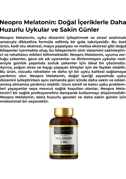 Melatonin - - 30 Kapsül