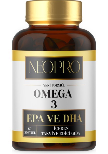 Omega 3 - Balık Yağı Vitamini - 60 Softgel