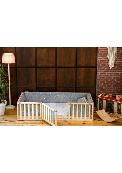 Woodandmontessori Montessori Kapılı Ahşap Çocuk Yatağı