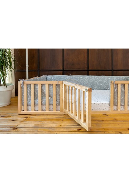 Woodandmontessori Montessori Kapılı Ahşap Çocuk Yatağı