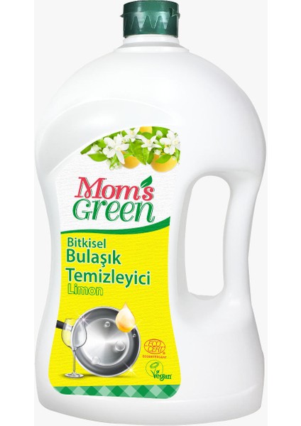 Mom's Green Bitkisel Bulaşık Temizleyici Limon 1500 ml