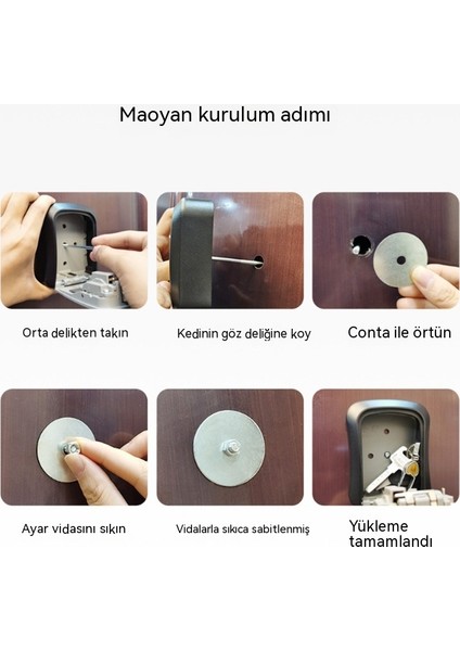 Tamamen Metal Çok Fonksiyonlu Kapı Dekorasyonu Saklama Kodu Kutusu (Yurt Dışından) fırsatları