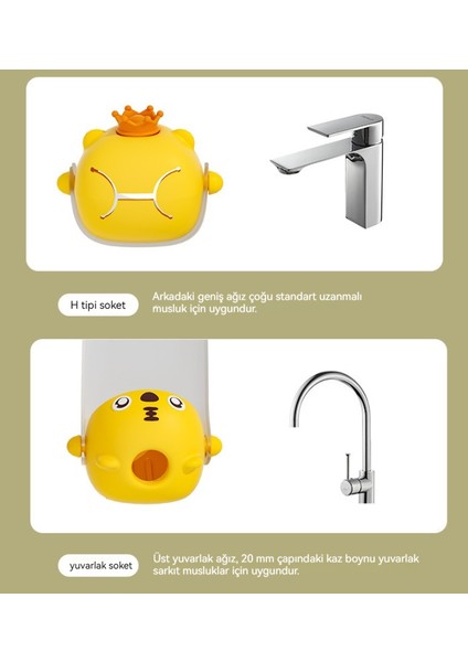 Çocuk Karikatür Silikon Uzatma Musluğu Musluk Genişletici (Yurt Dışından) fırsatları
