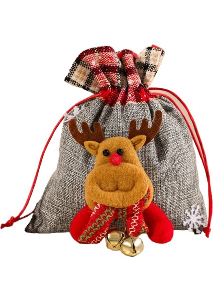Noel Baba Elk Kadife Malzeme Hediye Çantası (Yurt Dışından)