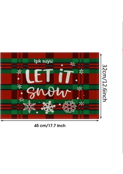 45CM Elk Noel Dekorasyon Placemat (Yurt Dışından) indirimleri