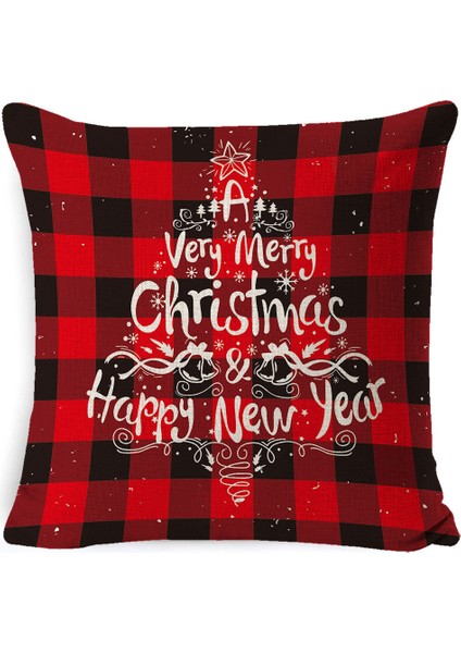 45CM Noel Elk Kar Tanesi Dekorasyon Yastık (Yurt Dışından)